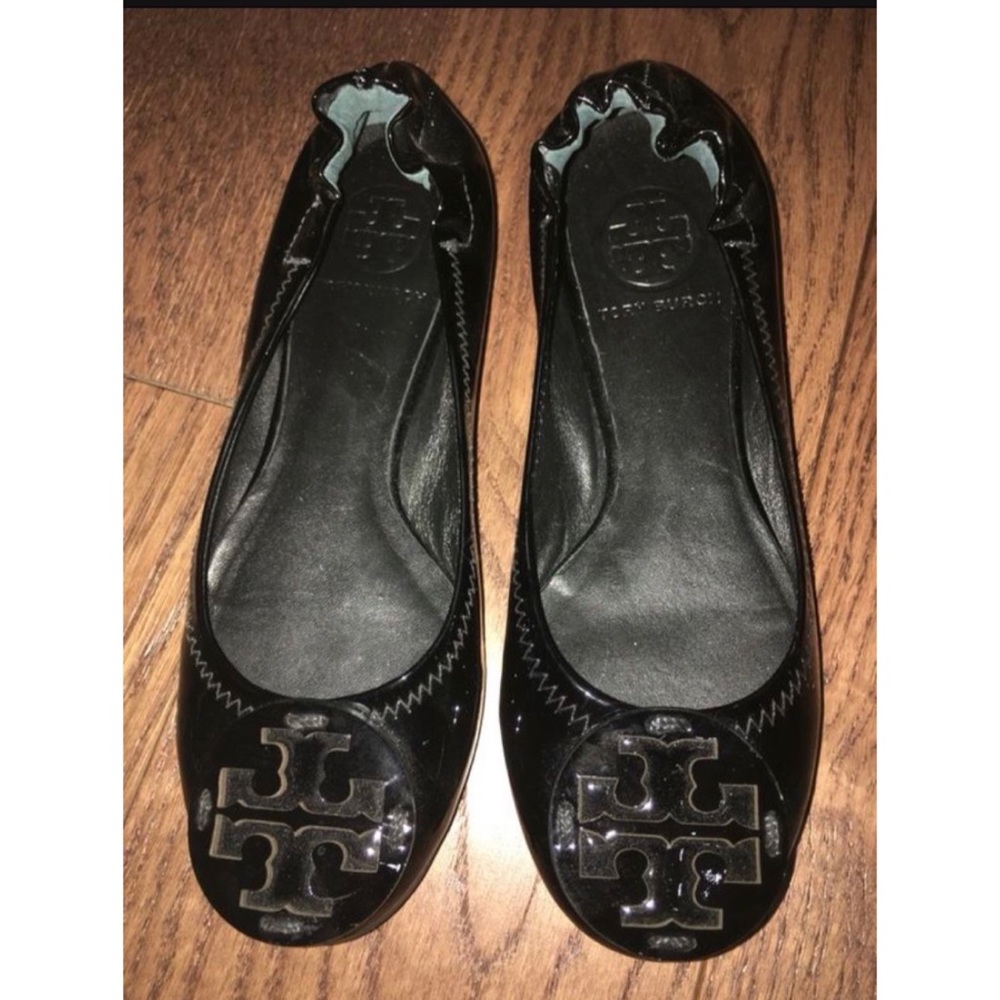 Tory Burch Black Reva Ballet Flat Shoes Women’s Sz 4 Kids Sz 2